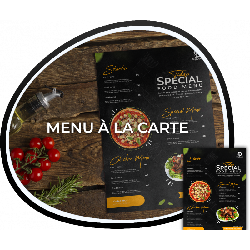 Menu à la carte